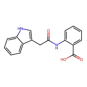 2-((1H-吲哚-3-基乙酰基)氨基)苯甲酸 structure