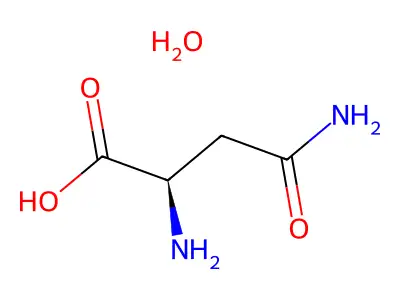 L-Asparagine, monohydrate structure