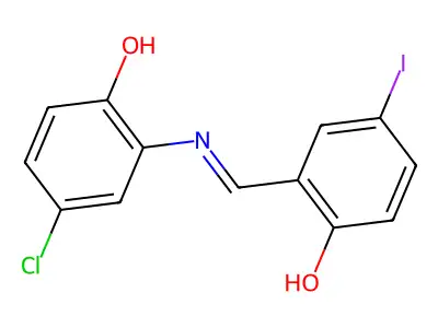 6-[(5-Chloro-2-hydroxyanilino)methylidene]-4-iodocyclohexa-2,4-dien-1-one structure