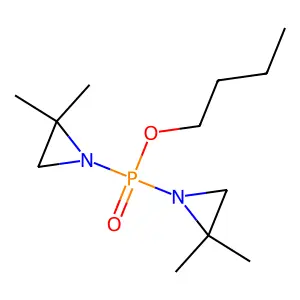 Butyl bis[(2,2-dimethylaziridin-1-yl)]phosphinate structure