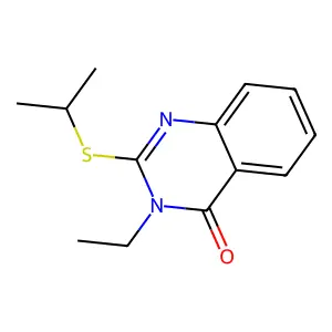 3-Ethyl-2-propan-2-ylsulfanylquinazolin-4-one structure