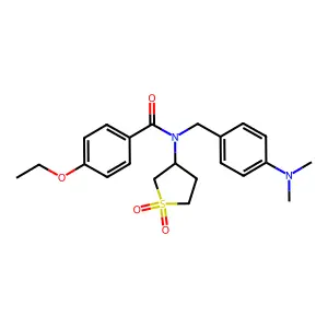 N-[4-(dimethylamino)benzyl]-N-(1,1-dioxidotetrahydro-3-thienyl)-4-ethoxybenzamide structure