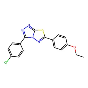 3-(4-Chlorophenyl)-6-(4-ethoxyphenyl)-[1,2,4]triazolo[3,4-b][1,3,4]thiadiazole structure