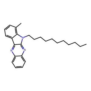 4-Methyl-5-undecylindolo[2,3-b]quinoxaline structure
