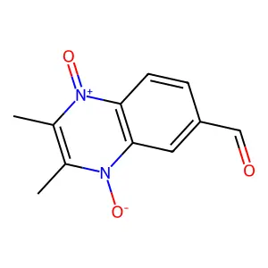 2,3-Dimethyl-6-quinoxalinecarbaldehyde 1,4-dioxide structure