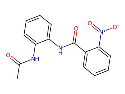 N-[2-(acetylamino)phenyl]-2-nitrobenzamide structure