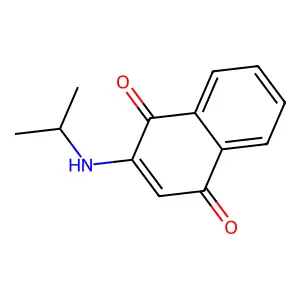 1,4-Naphthoquinone, 2-(isopropylamino)- structure