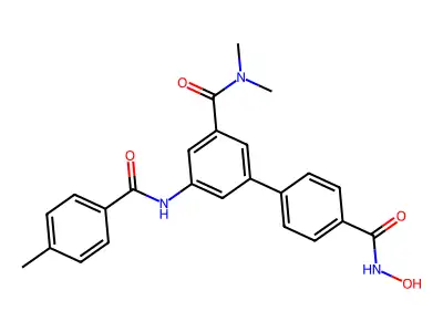 5-(4-METHYL-BENZOYLAMINO)-BIPHENYL-3,4'-DICARBOXYLIC ACID 3-DIMETHYLAMIDE-4'-HYDROXYAMIDE structure