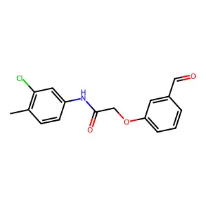 N-(3-chloro-4-methylphenyl)-2-(3-formylphenoxy)acetamide structure