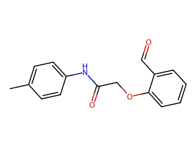 2-(2-formylphenoxy)-N-(4-methylphenyl)acetamide structure