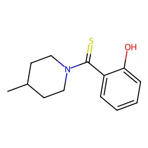 2-[(4-Methyl-1-piperidinyl)carbonothioyl]phenol structure
