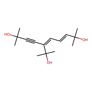 3,5-Decadien-7-yne-2,9-diol, 6-(1-hydroxy-1-methylethyl)-2,9-dimethyl- structure
