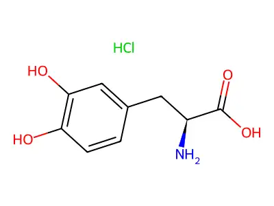 3-羟基酪氨酸盐酸盐 structure