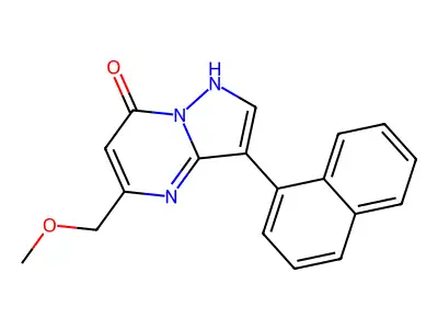 5-(Methoxymethyl)-3-(naphthalen-1-yl)pyrazolo[1,5-a]pyrimidin-7(1H)-one structure