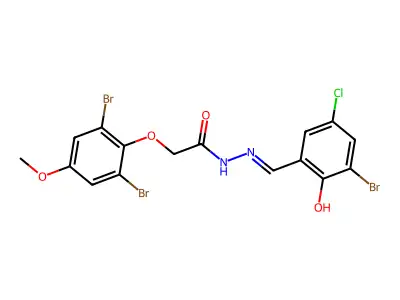 CAS 5796-75-8 - C16H12Br3ClN2O4 structure