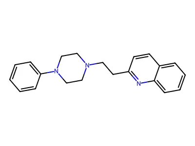 Quinoline, 2-(2-(4-phenyl-1-piperazinyl)ethyl)- structure