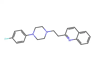 Quinoline, 2-(2-(4-(4-fluorophenyl)-1-piperazinyl)ethyl)- structure