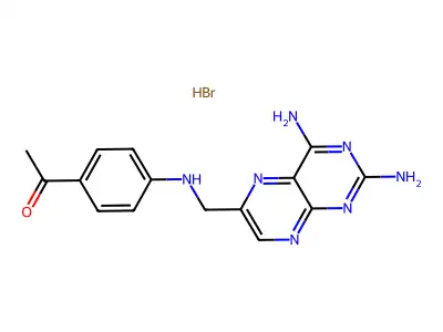 1-[4-[(2,4-Diaminopteridin-6-yl)methylamino]phenyl]ethanone structure