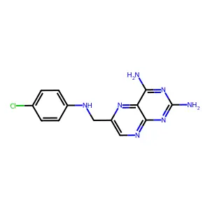 6-[(4-Chloroanilino)methyl]pteridine-2,4-diamine structure