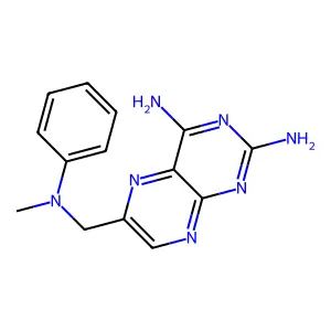 2,4-Pteridinediamine, 6-((methylphenylamino)methyl)- structure