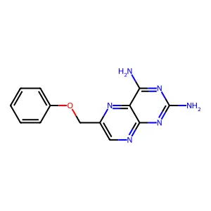 2,4-Pteridinediamine, 6-(phenoxymethyl)- structure