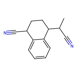 4-(1-Cyanoethyl)-1,2,3,4-tetrahydronaphthalene-1-carbonitrile structure