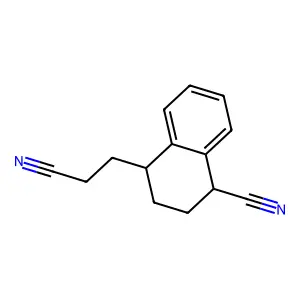 1-Naphthalenepropanenitrile, 4-cyano-1,2,3,4-tetrahydro- structure