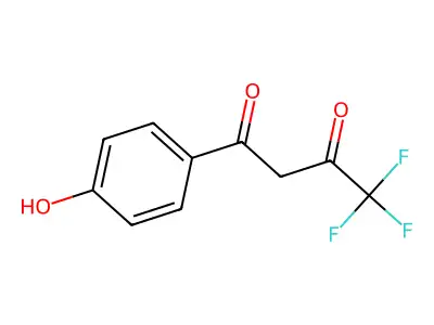 4,4,4-Trifluoro-1-(4-hydroxyphenyl)butane-1,3-dione structure