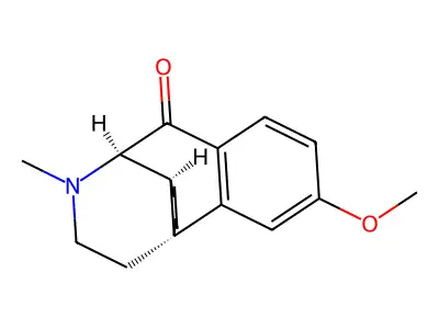 3-Methoxy-17-methylmorphinan-10-one structure