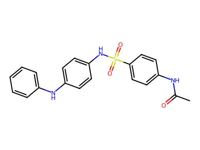 N-(4-{[(4-anilinophenyl)amino]sulfonyl}phenyl)acetamide structure