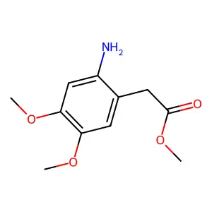Methyl 2-(2-amino-4,5-dimethoxyphenyl)acetate structure