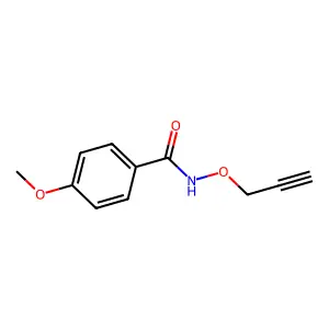 4-甲氧基-N-[(丙-2-炔-1-基)氧基]苯甲酰胺 structure