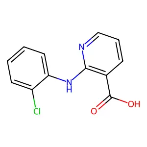 2-(2-Chloroanilino)pyridine-3-carboxylic acid structure