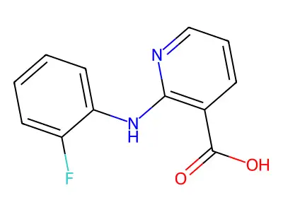 2-[(2-Fluorophenyl)amino]nicotinic acid structure