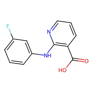 2-[(3-Fluorophenyl)amino]pyridine-3-carboxylic acid structure