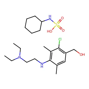 [2-chloro-4-[2-(diethylamino)ethylamino]-3,5-dimethylphenyl] structure