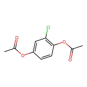 1,4-Benzenediol, 2-chloro-, 1,4-diacetate structure