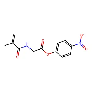 4-Nitrophenyl N-(2-methylacryloyl)glycinate structure