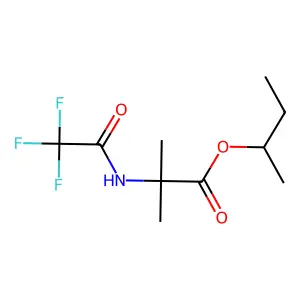2-Methyl-2-(trifluoroacetylamino)propionic acid 1-methylpropyl ester structure