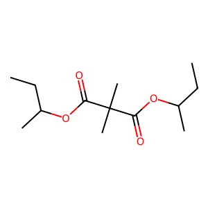 Propanedioic acid, dimethyl-, bis(1-methylpropyl) ester structure