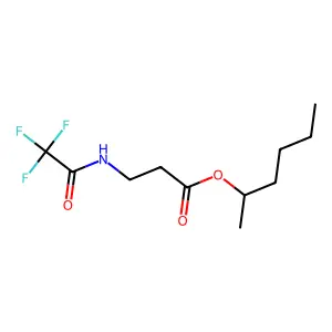 beta-Alanine, N-(trifluoroacetyl)-, 1-methylpentyl ester structure
