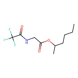 Glycine, N-(trifluoroacetyl)-, 1-methylpentyl ester structure