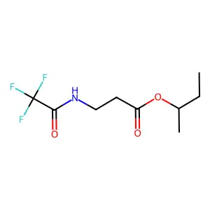 beta-Alanine, N-(trifluoroacetyl)-, 1-methylpropyl ester structure
