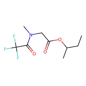 Glycine, N-methyl-N-(trifluoroacetyl)-, 1-methylpropyl ester structure