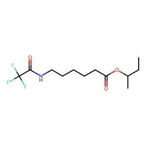 Butan-2-yl 6-[(2,2,2-trifluoroacetyl)amino]hexanoate structure