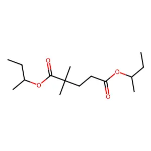 Pentanedioic acid, 2,2-dimethyl-, bis(1-methylpropyl) ester structure