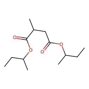 Butanedioic acid, methyl-, bis(1-methylpropyl) ester structure
