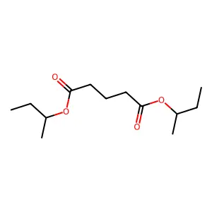 Pentanedioic acid, bis(1-methylpropyl) ester structure