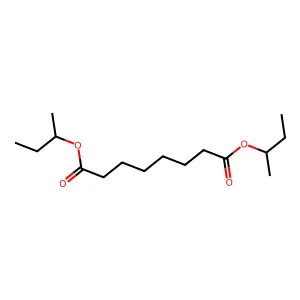 Octanedioic acid, bis(1-methylpropyl) ester structure