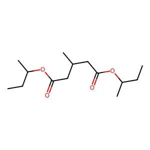 Pentanedioic acid, 3-methyl-, bis(1-methylpropyl) ester structure
